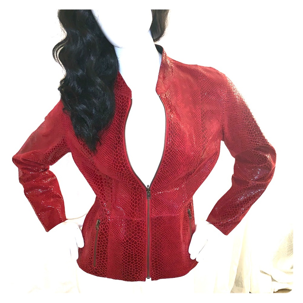 STUNNING reversible snakeskin jacket